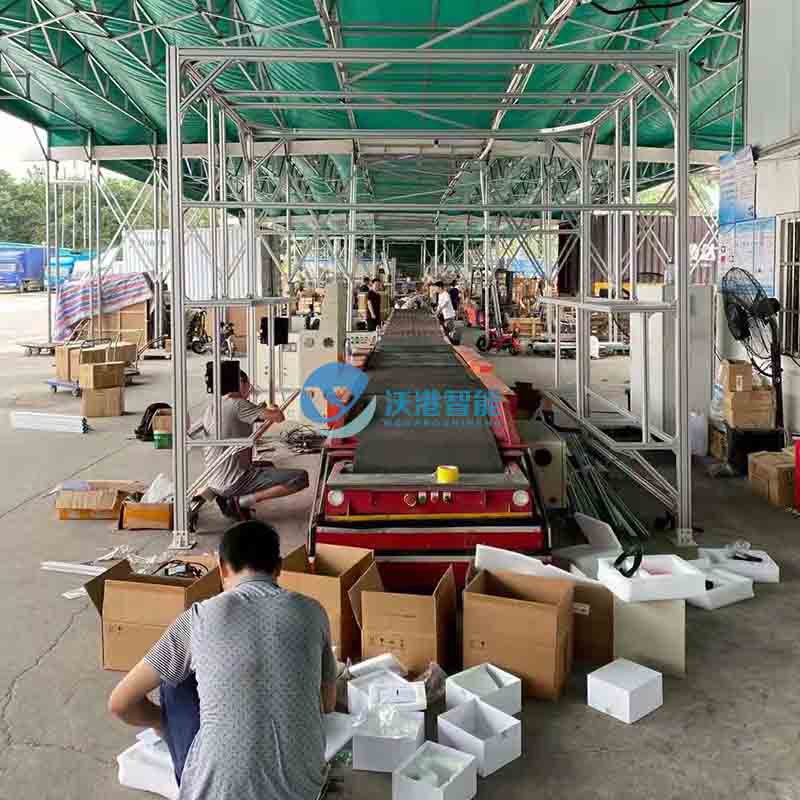 皮帶伸縮機(jī)快遞物流分揀流水線(xiàn)